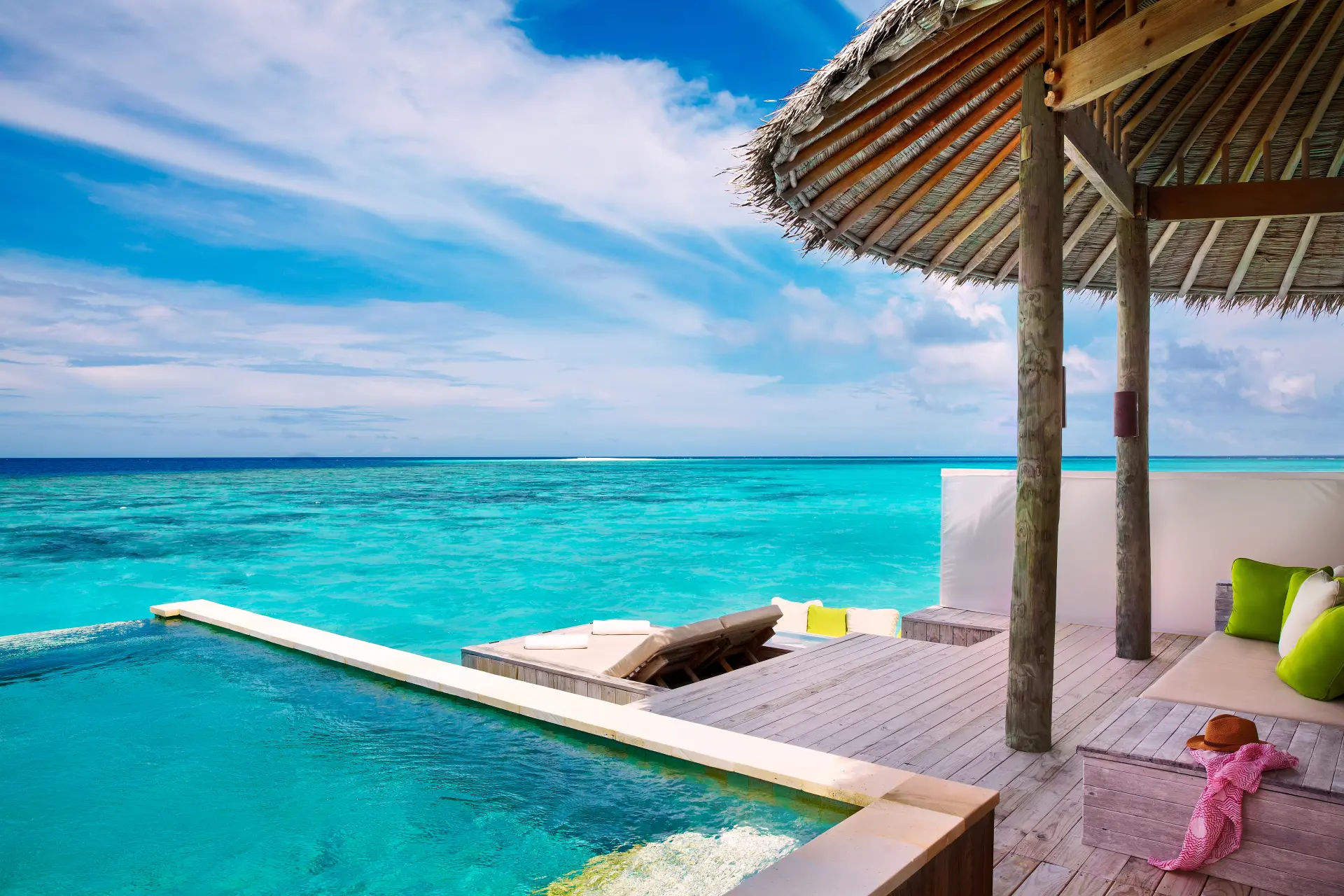 Water Villa med pool på Six Senses Laamu, Maldiverne