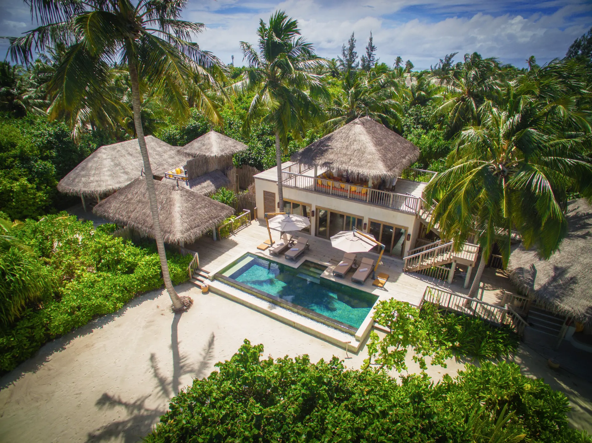 Beach Villa med pool på Six Senses Laamu, Maldiverne