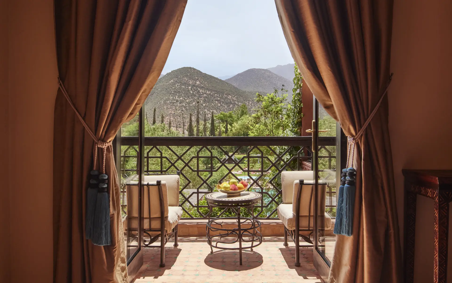 Deluxe Room på Kasbah Tamadot, Marokko