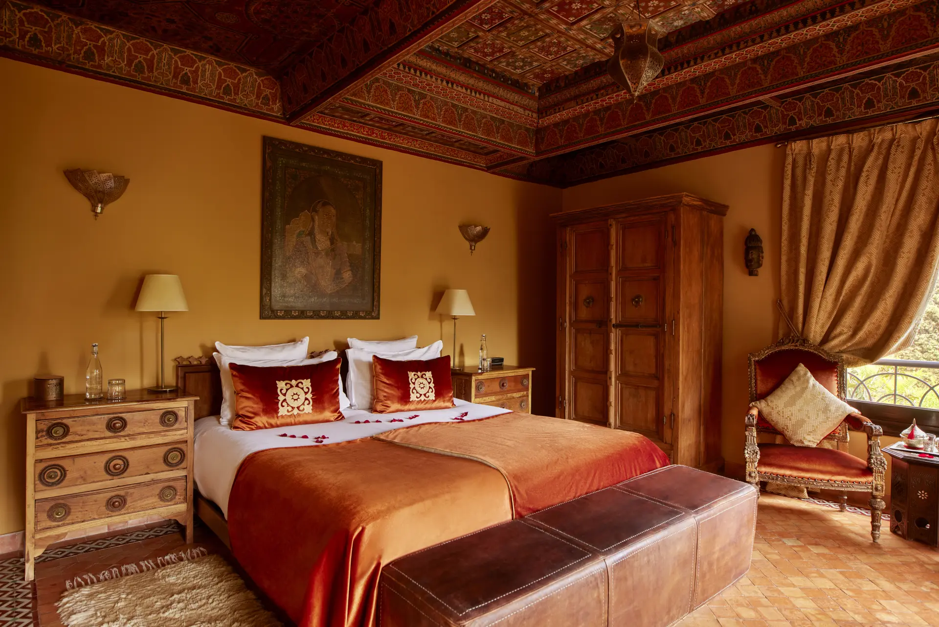 Deluxe Room på Kasbah Tamadot, Marokko
