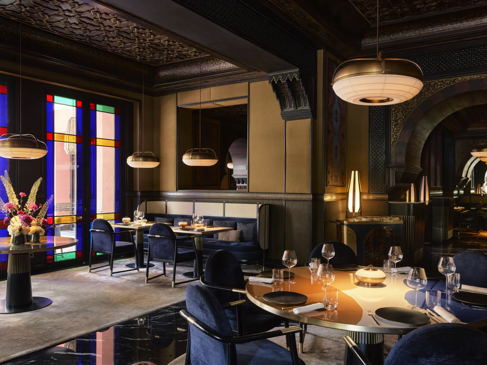 Restauranten L'Asiatique på La Mamounia i Marrakech, Marokko