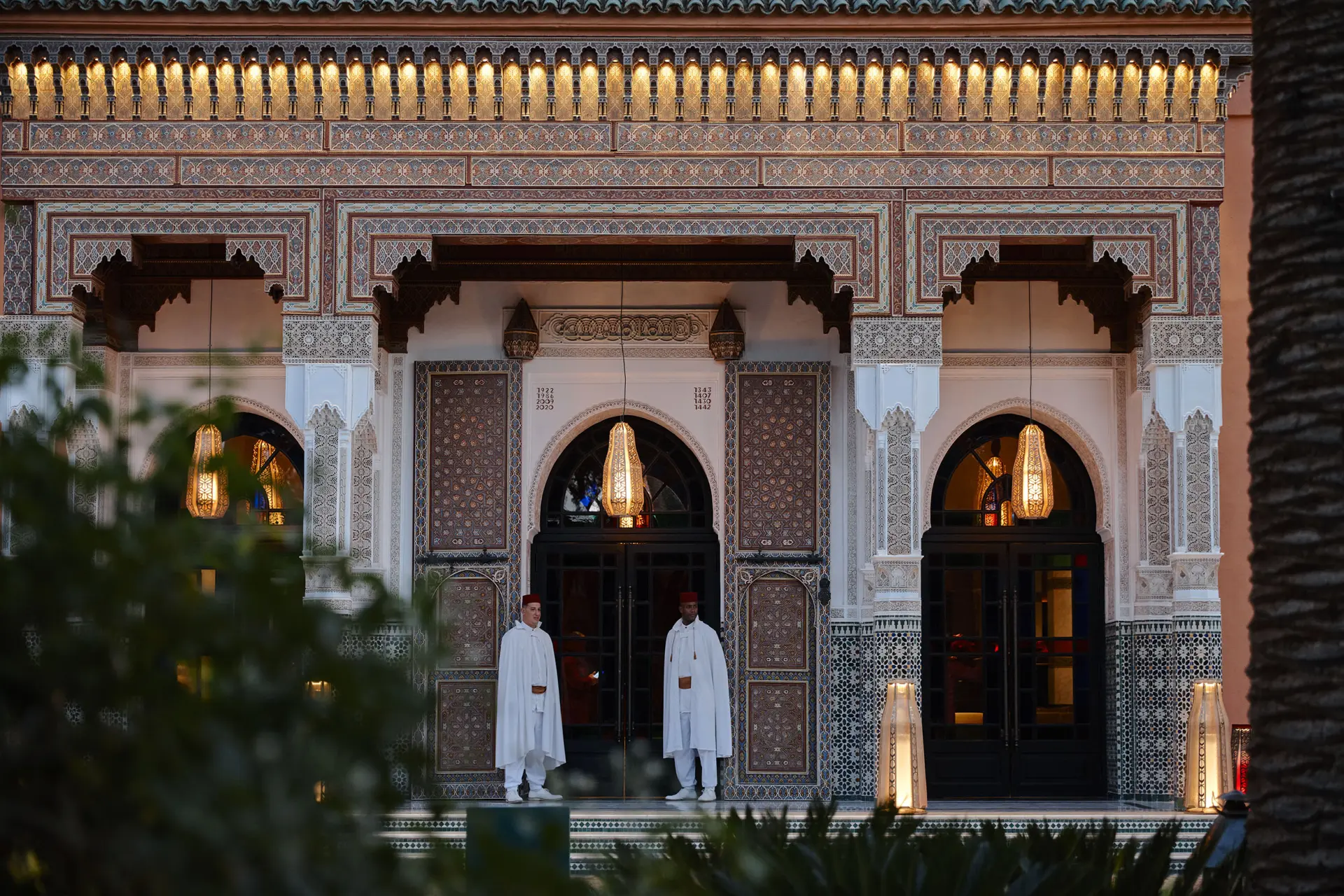 Indgangen til La Mamounia i Marrakech, Marokko