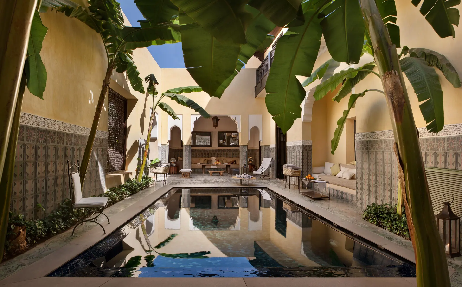 Privat riad med pool på Villa des Orangers, Marrakech, Marokko