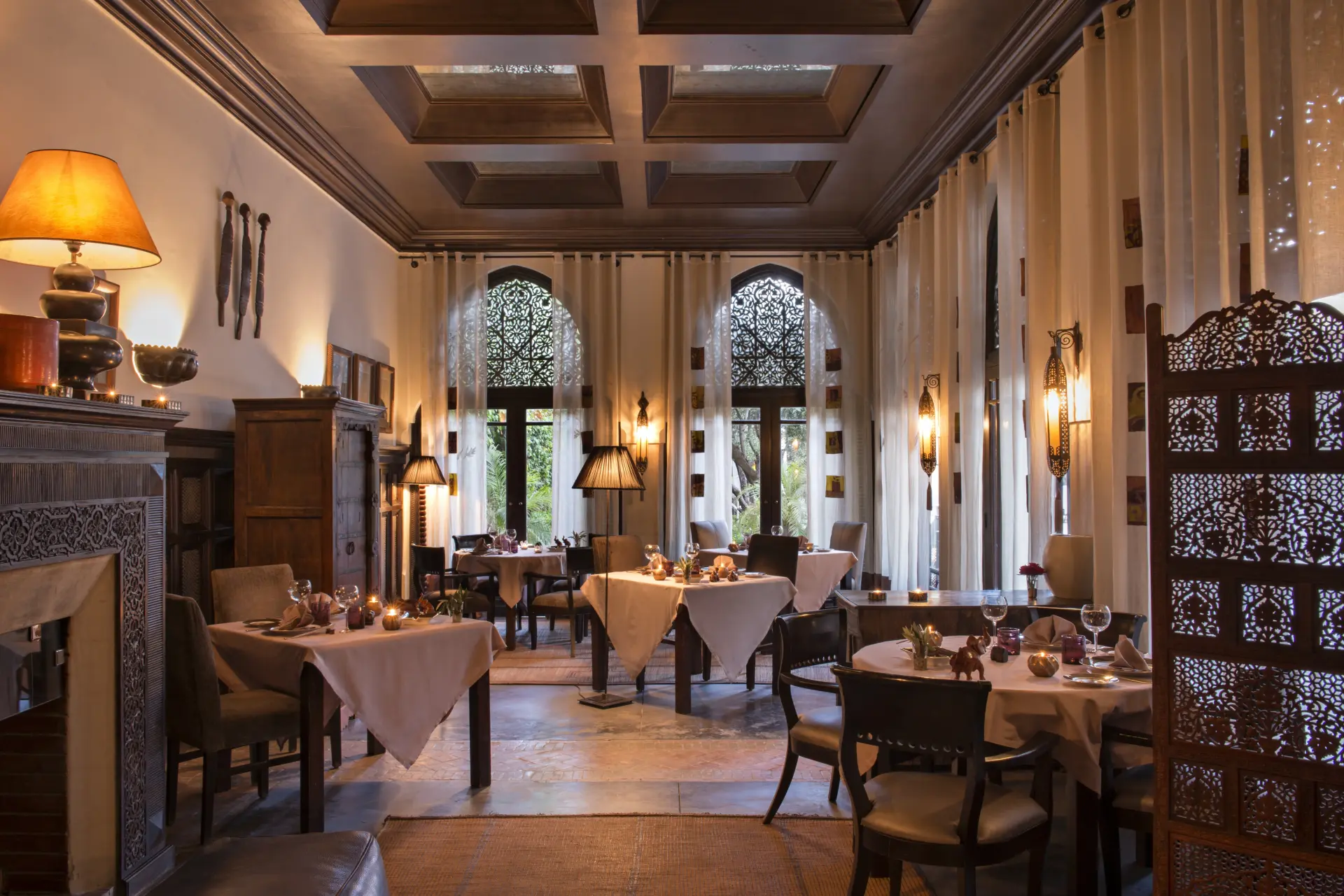 The Restaurant på Villa des Orangers, Marrakech, Marokko