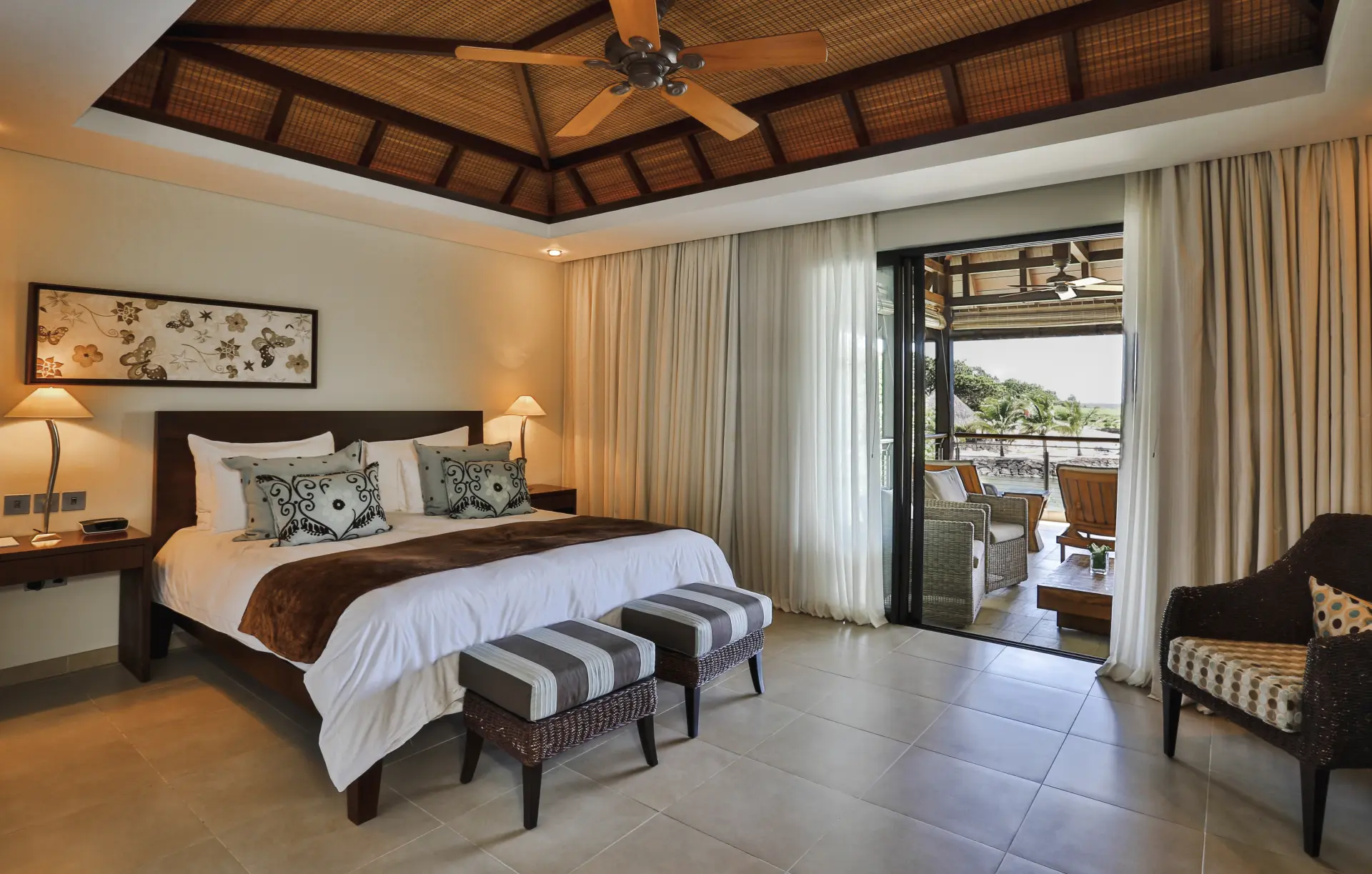 Soveværelse i Deluxe Villa på Anahita Golf & Spa Resort, Mauritius
