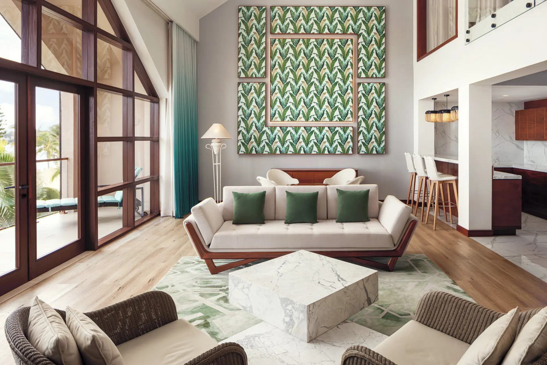 Opholdsrum i Royal Suite på Le Meridien Ile Maurice, Mauritius