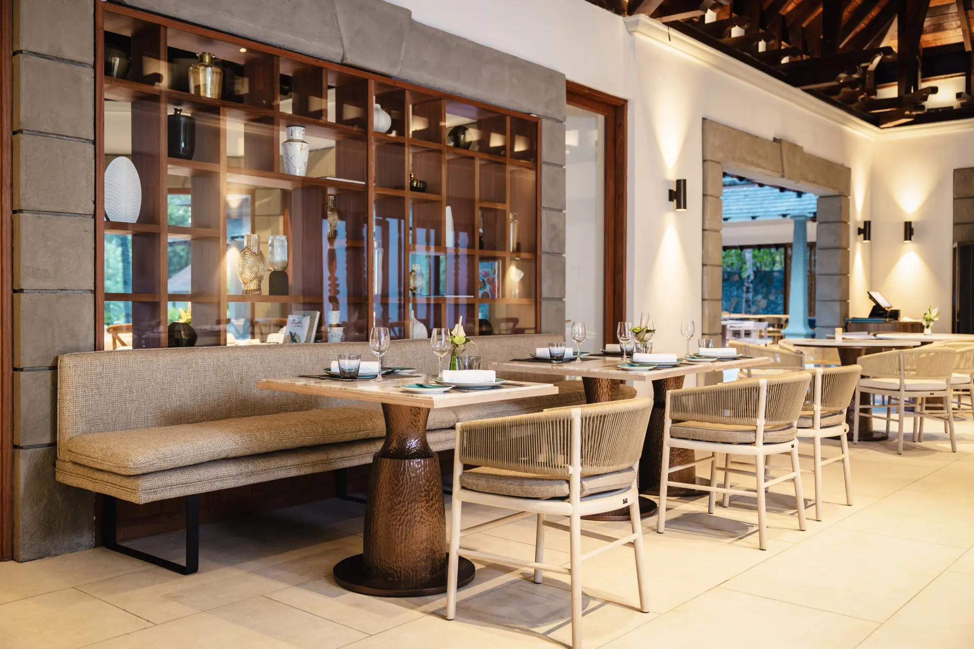 Restaurant Cassine på Maradiva Villas Resort & Spa, Mauritius
