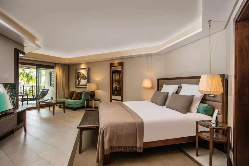 Soveværelse i Ocean Suite på Royal Palm Beachcomber Luxury, Mauritius