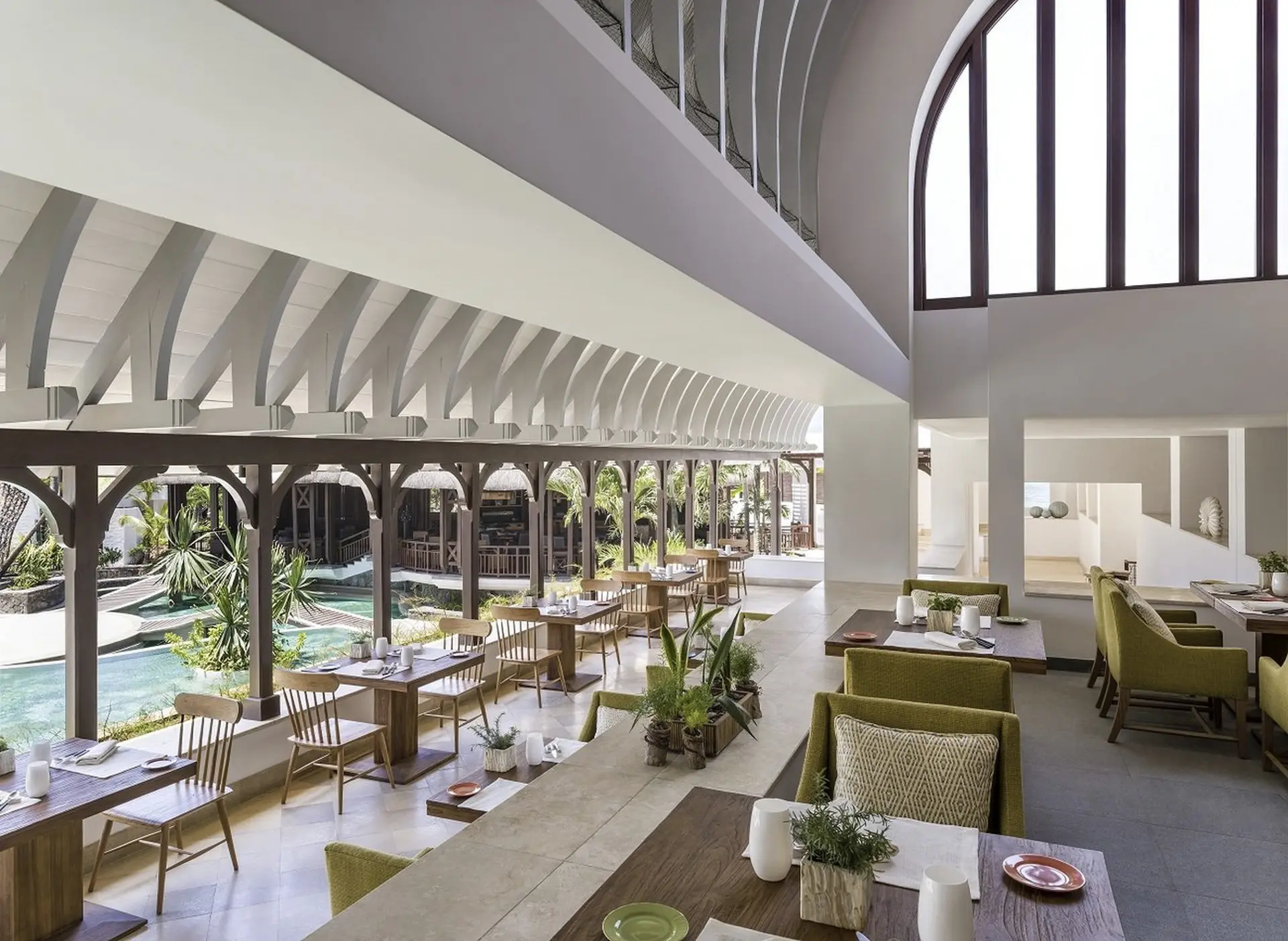 Restaurant Le Bazar på Shangri-La Le Touessrok, Mauritius