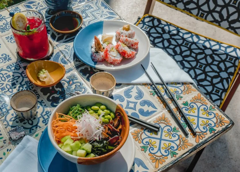 Restauranten Taiyo på Hotel Escencia i Tulum, Mexico