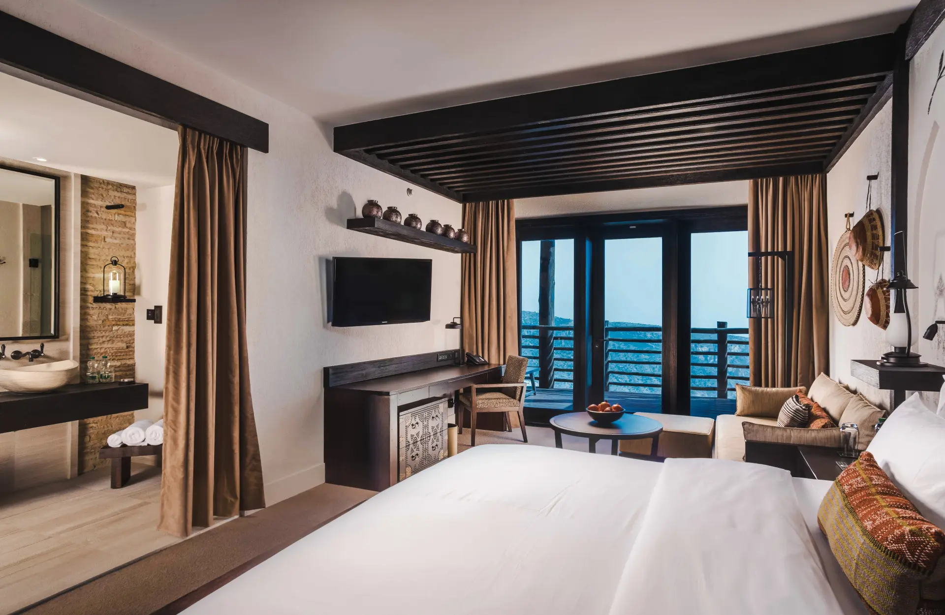 Soveværelse i Ridge View Room på Alila Jabal Akhdar, Oman