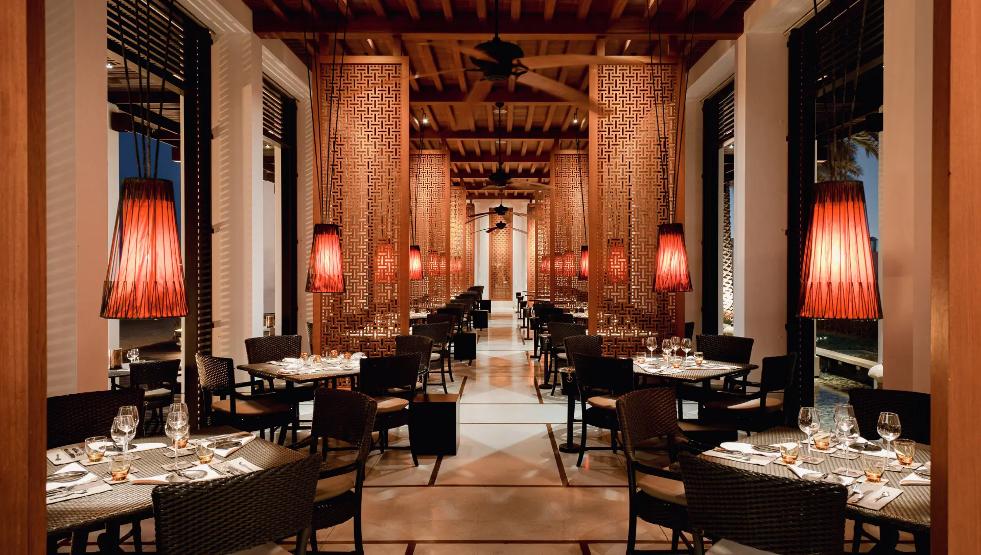 Restaurant på The Chedi Muscat, Oman