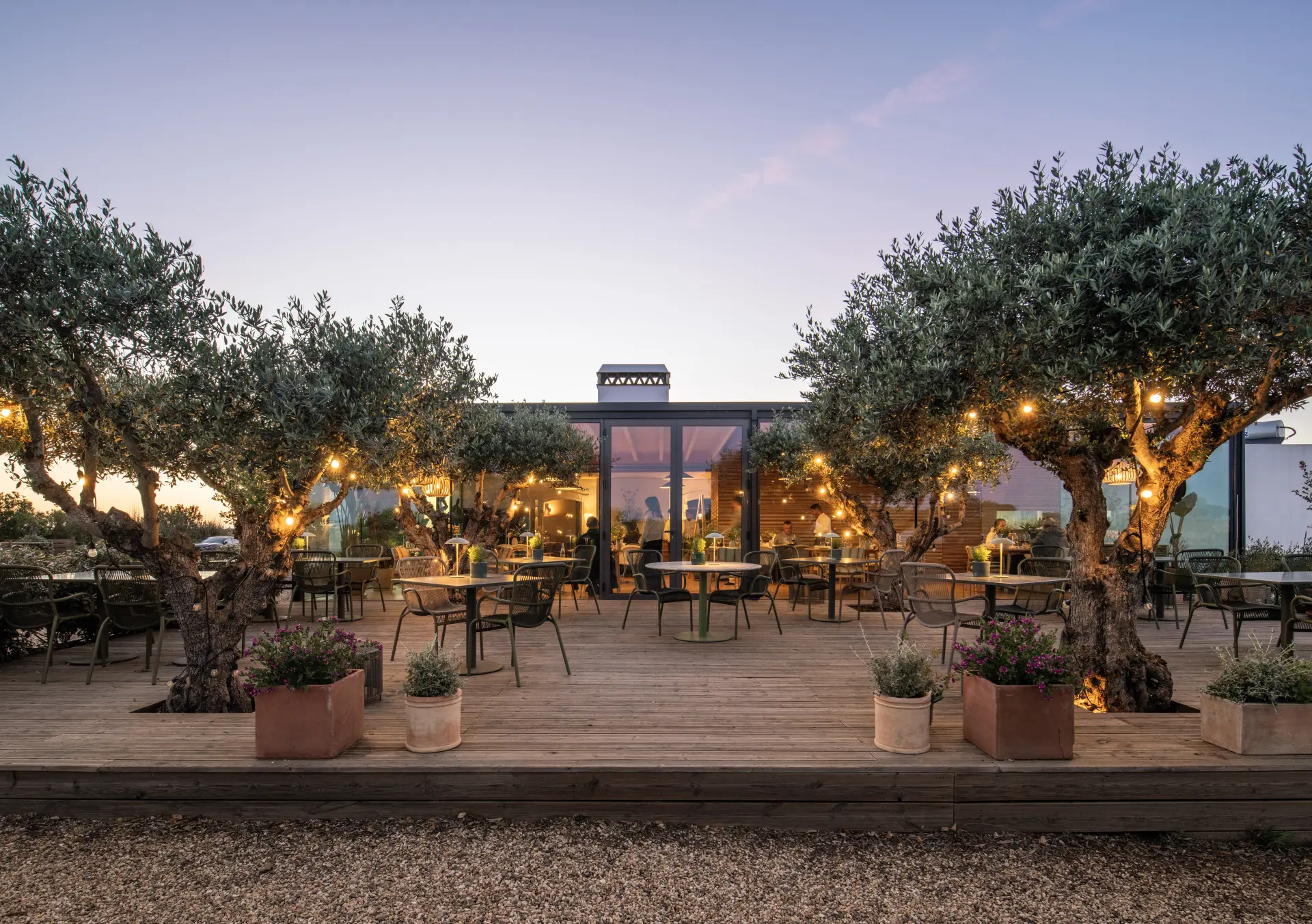 Restaurant på Herdade da Malhadinha Nova, Portugal