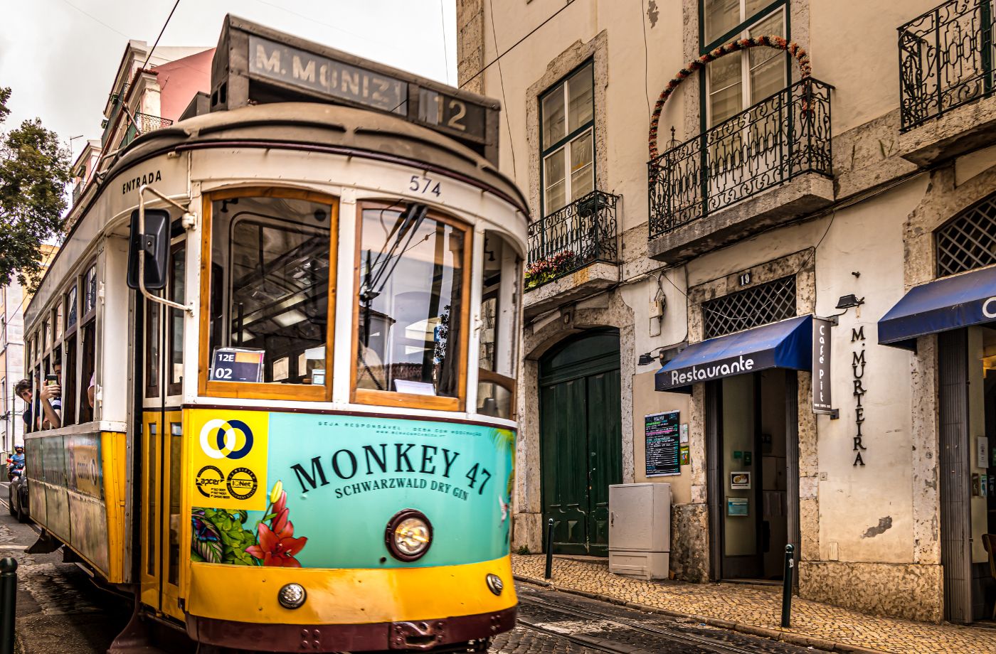 Sporvogn i Lissabon, Portugal