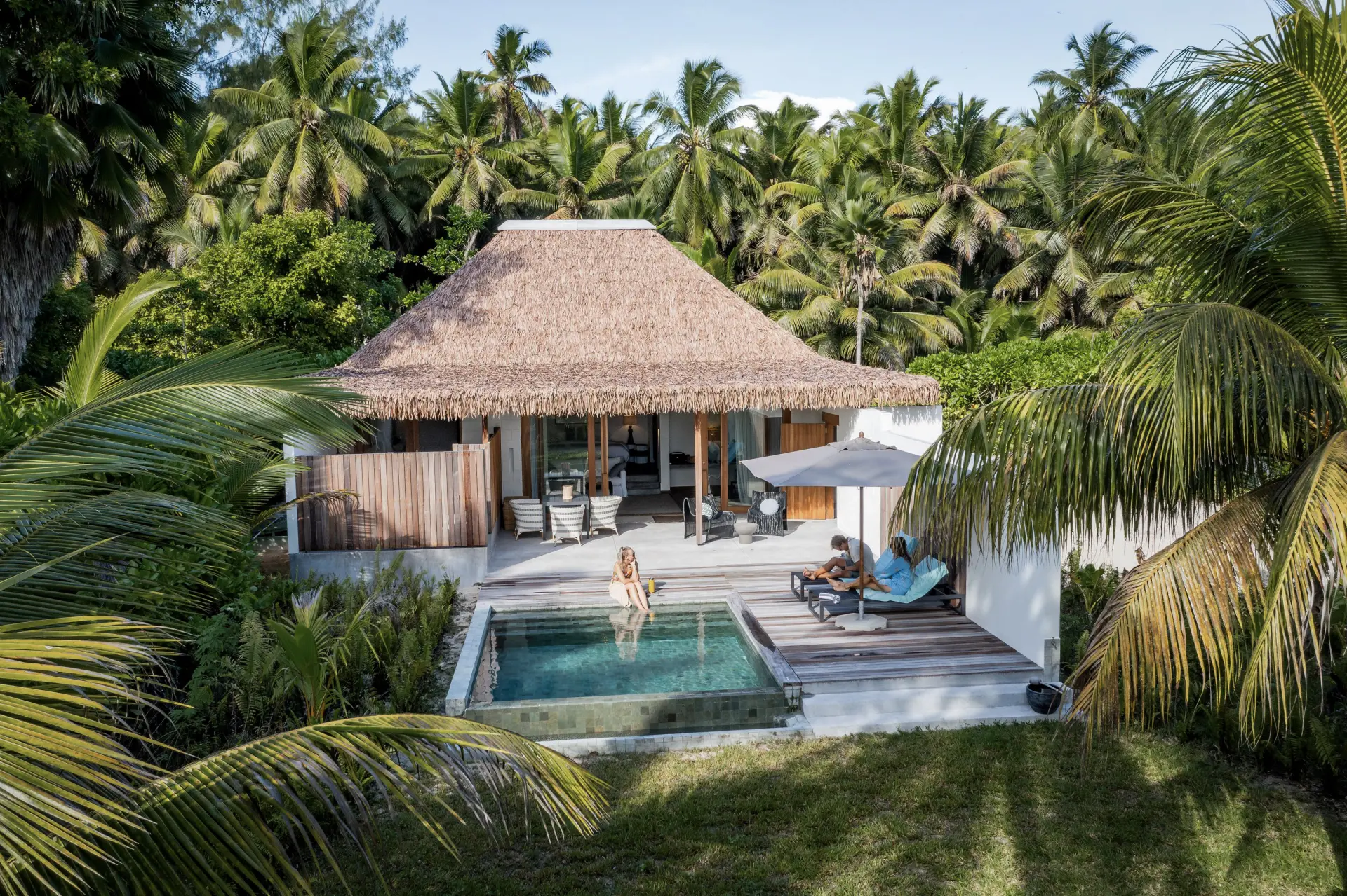 Beach Villa med pool på Alphonse Island, Seychellerne