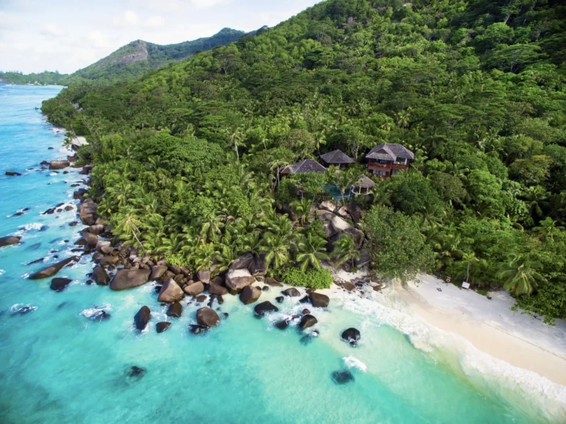 Luftfoto over Hilton Seychelles Labriz Resort & Spa, Seychellerne