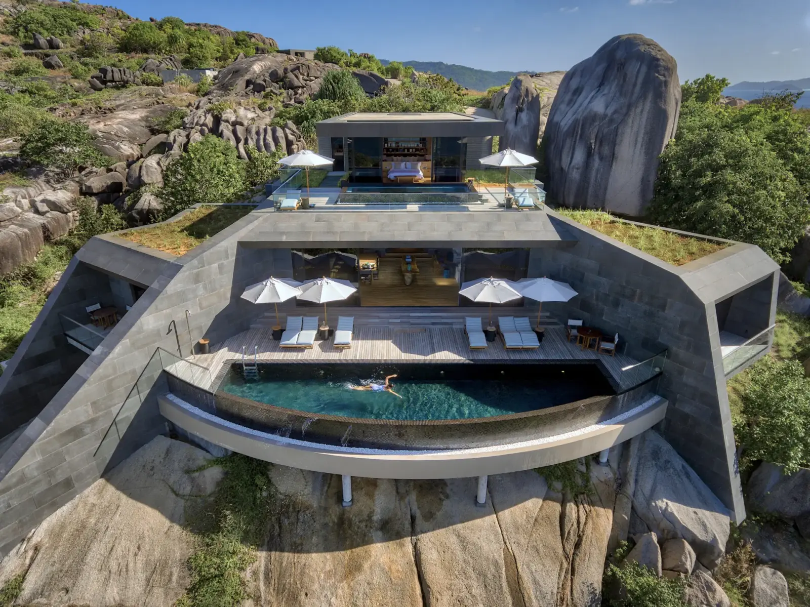 4-vær. Residence med privat pool på Six Senses Zil Pasyon, Seychellerne