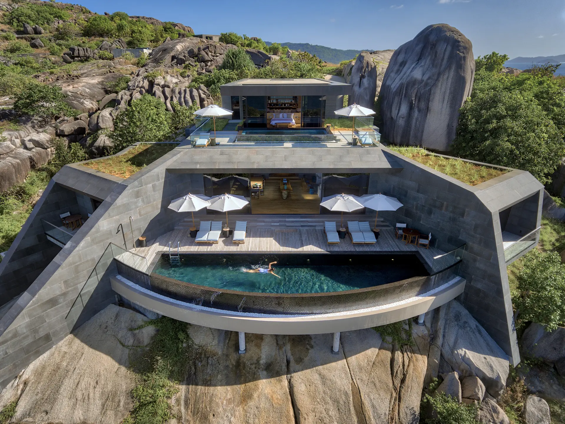 4-vær. Residence med privat pool på Six Senses Zil Pasyon, Seychellerne