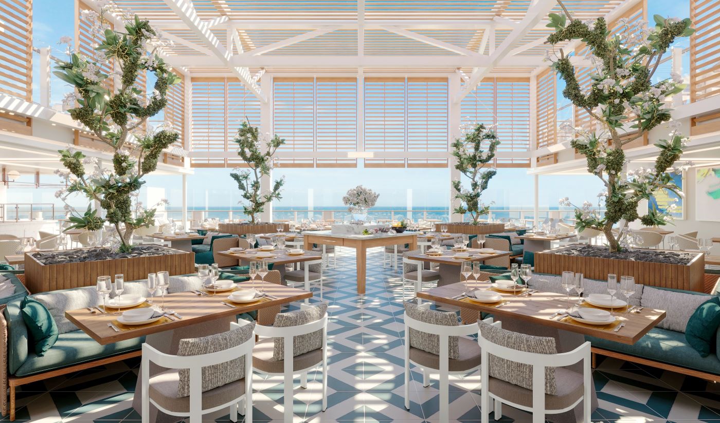 The Marquee restaurant om bord på Silver Ray, Silversea Cruises