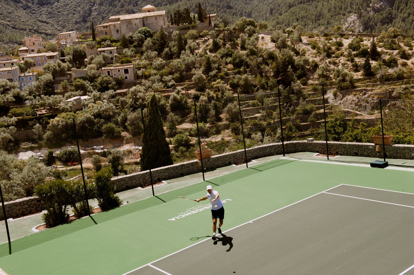 Tennisbane på La Residencia, A Belmond Hotel, Mallorca