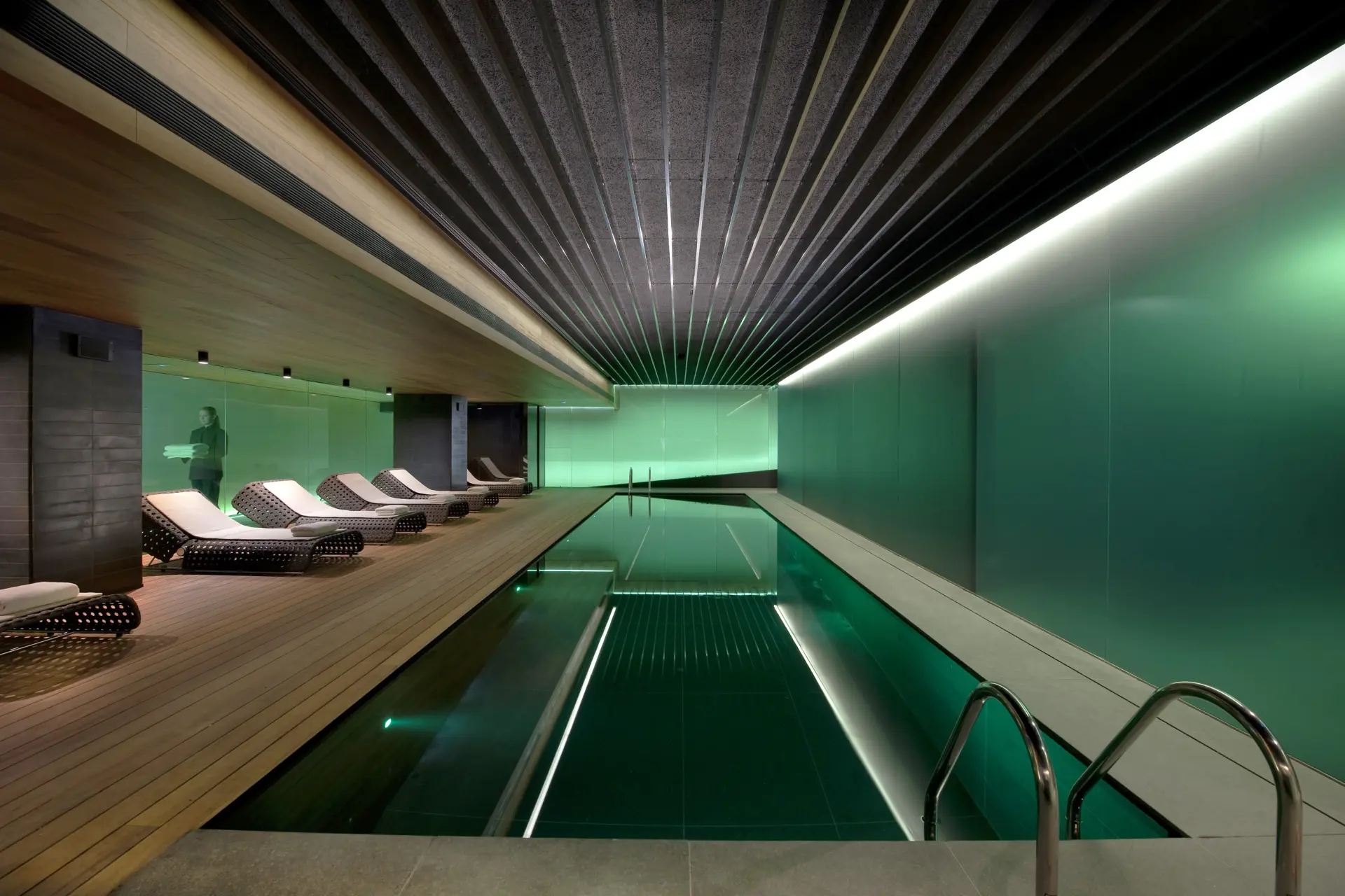 Indendørs pool på Mandarin Oriental Barcelona, Spanien