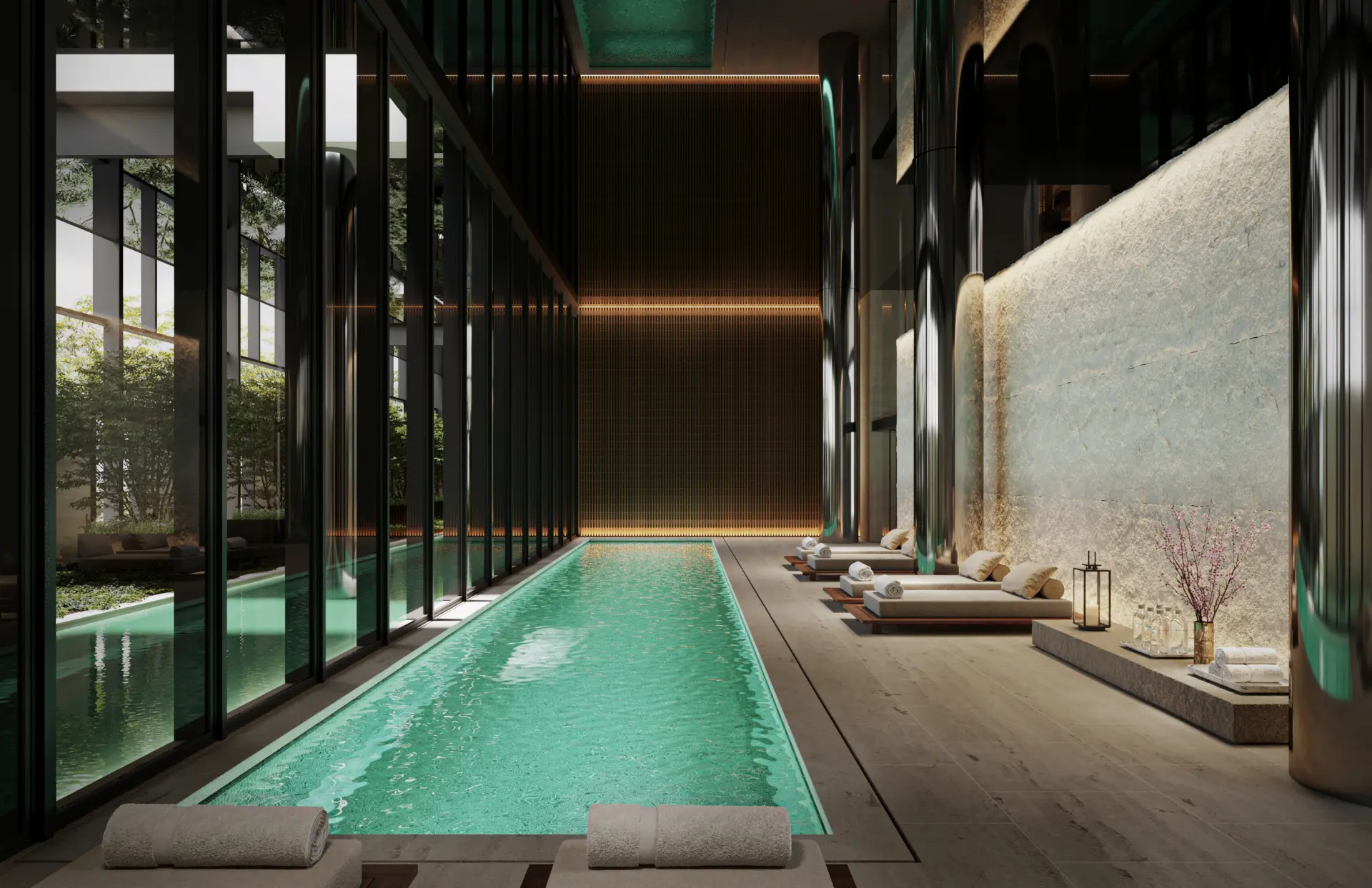 Pool på Mandarin Oriental Madrid, Spanien