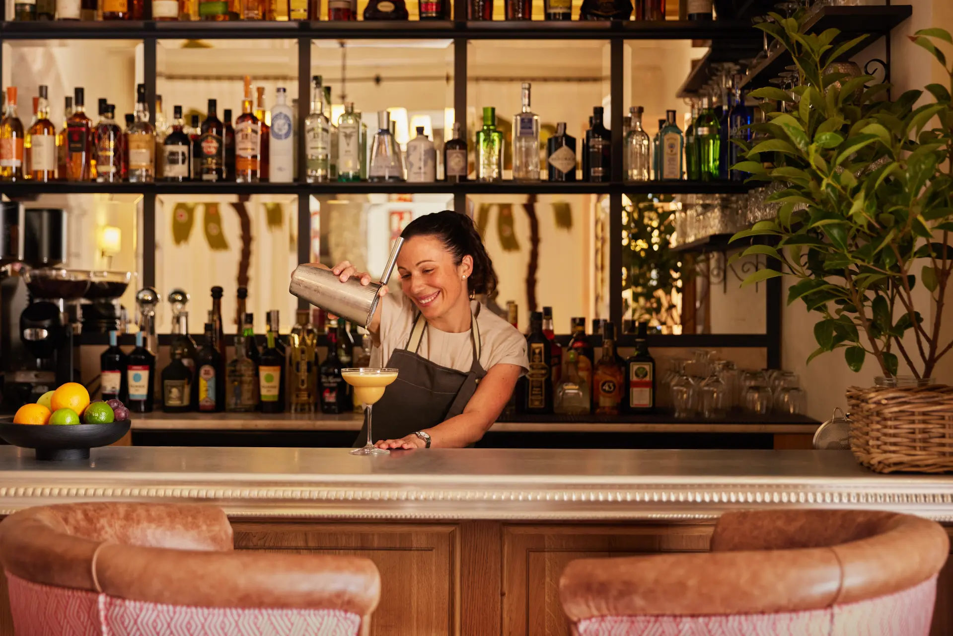 Sa Terrassa Restaurant og bar på Son Bunyola Hotel & Villas på Mallorca, Spanien