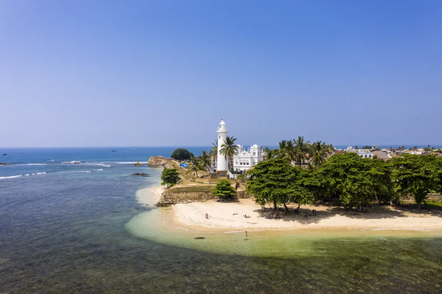 Foto af strand, fyrtårn og Galle, Sri Lanka