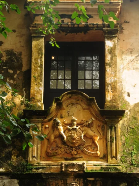 Gammelt engelsk postkontor i den gamle bydel Galle Fort på Sri Lanka