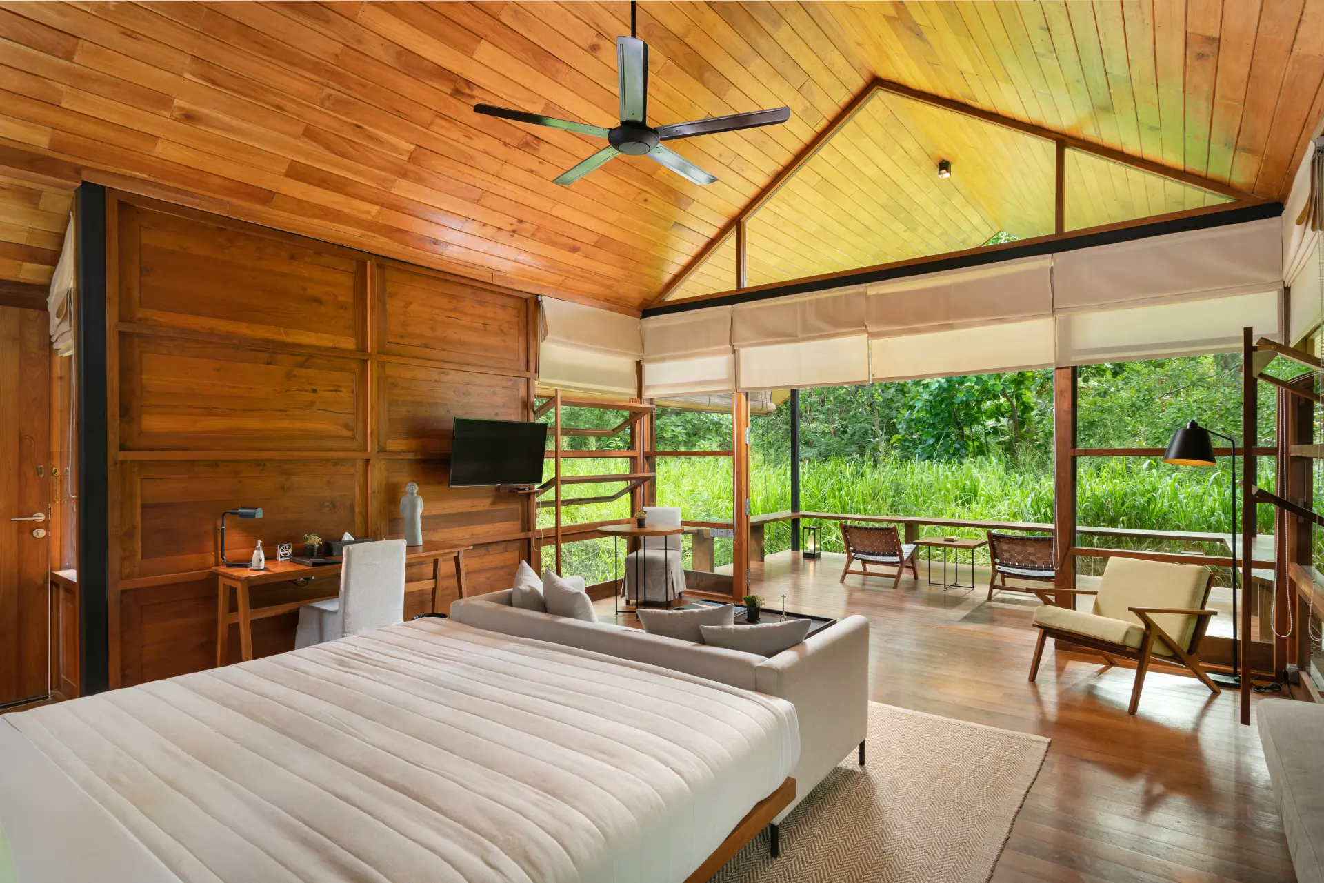 Soveværelse på Taru Villas Maia på Sri Lanka