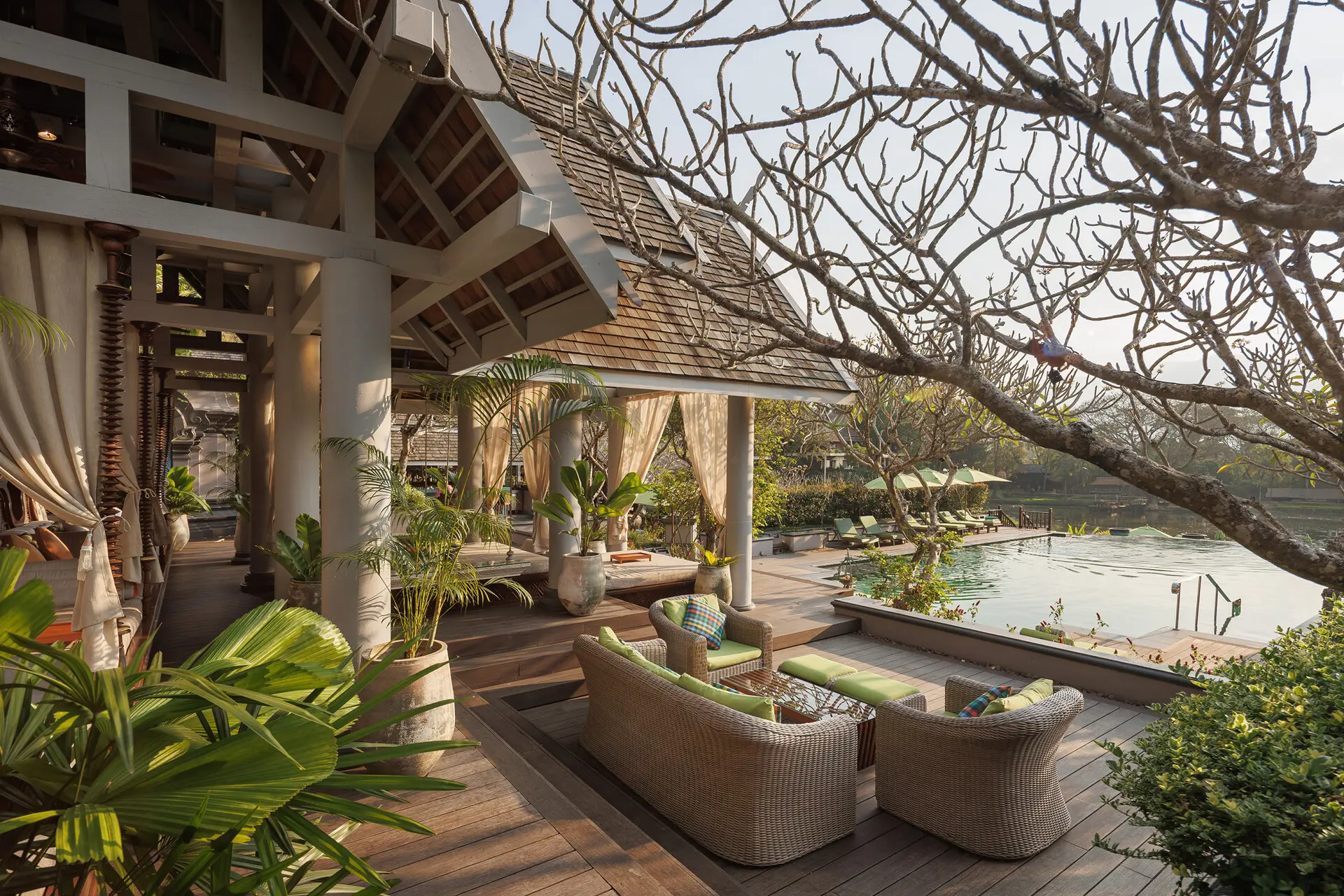 Loungeområde på Four Seasons Chang Mai i Thailand