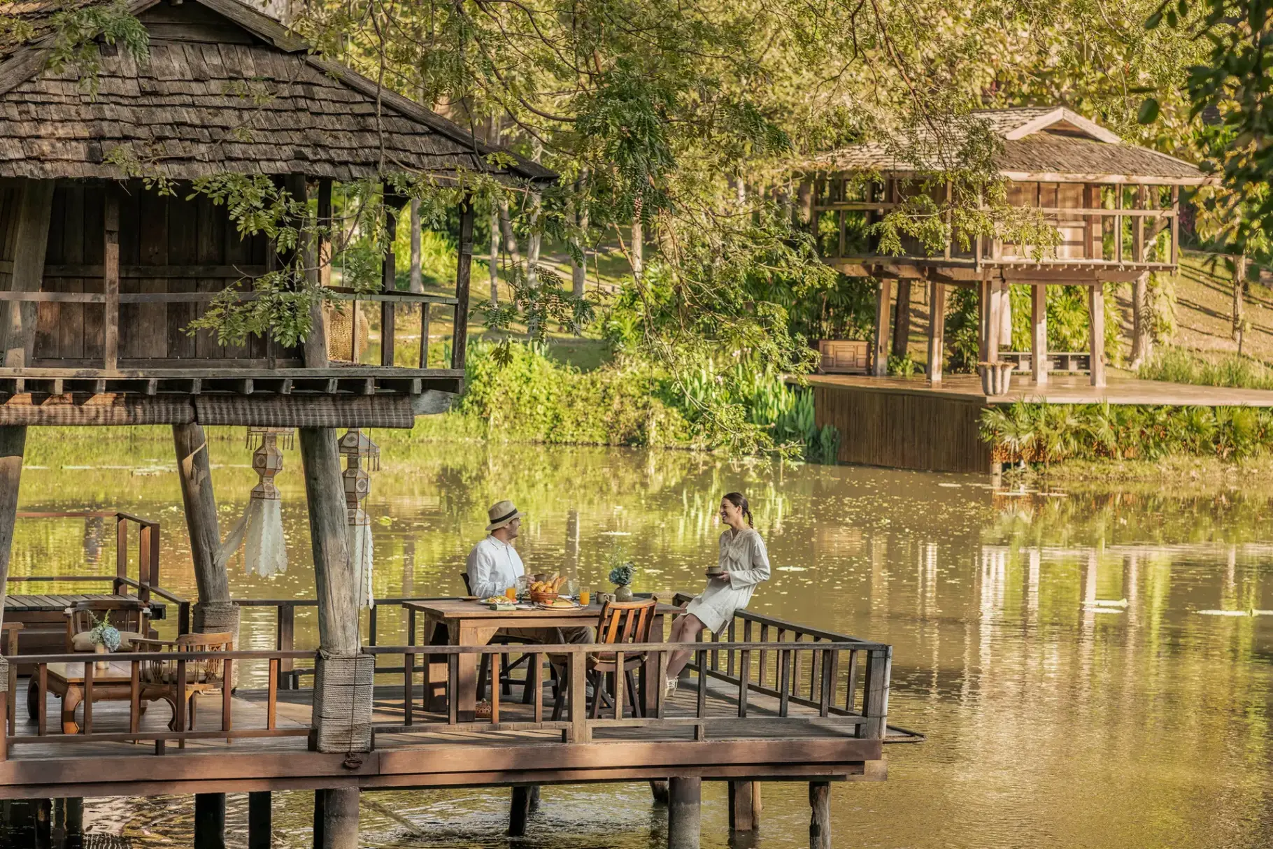 Restaurant på Four Seasons Chang Mai i Thailand
