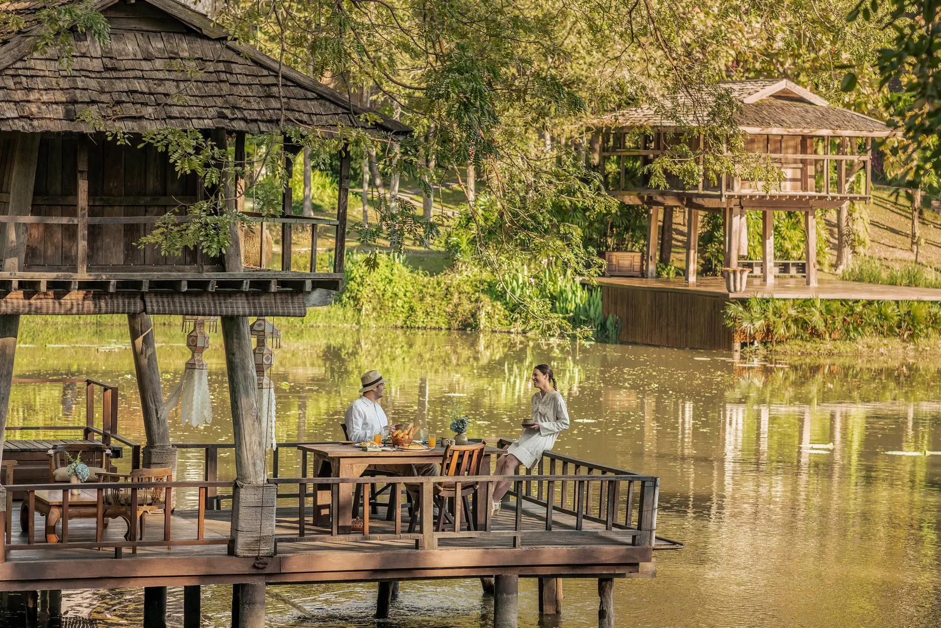 Restaurant på Four Seasons Chang Mai i Thailand