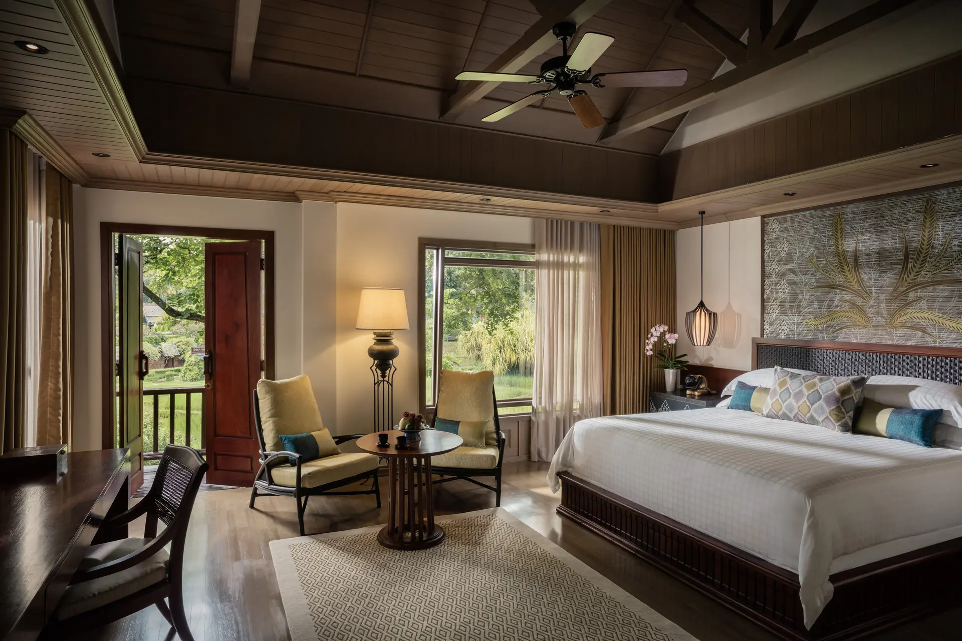 Soveværelse på Four Seasons Chang Mai i Thailand
