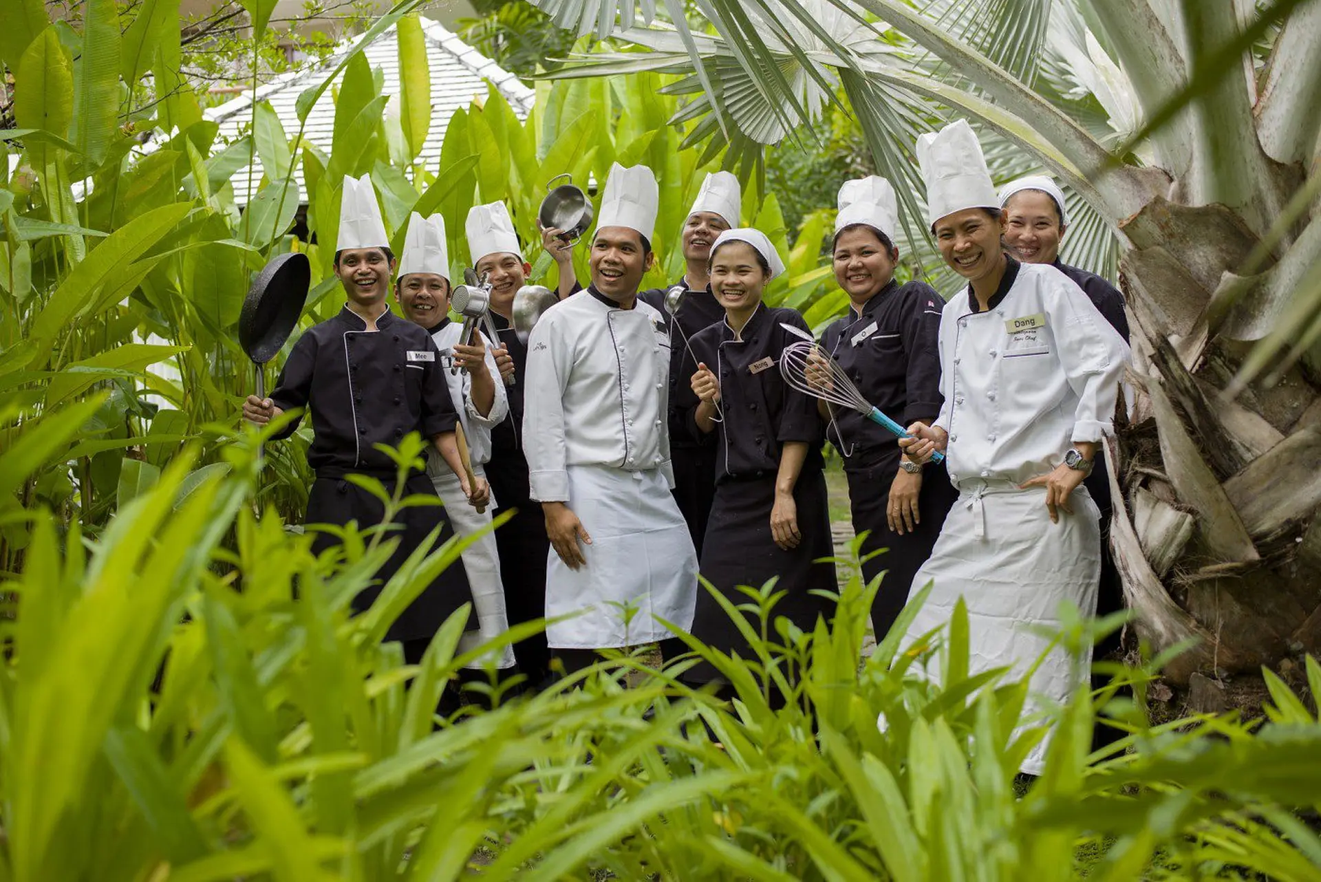 Køkken personale på The Sarojin, Khao Lak i Thailand