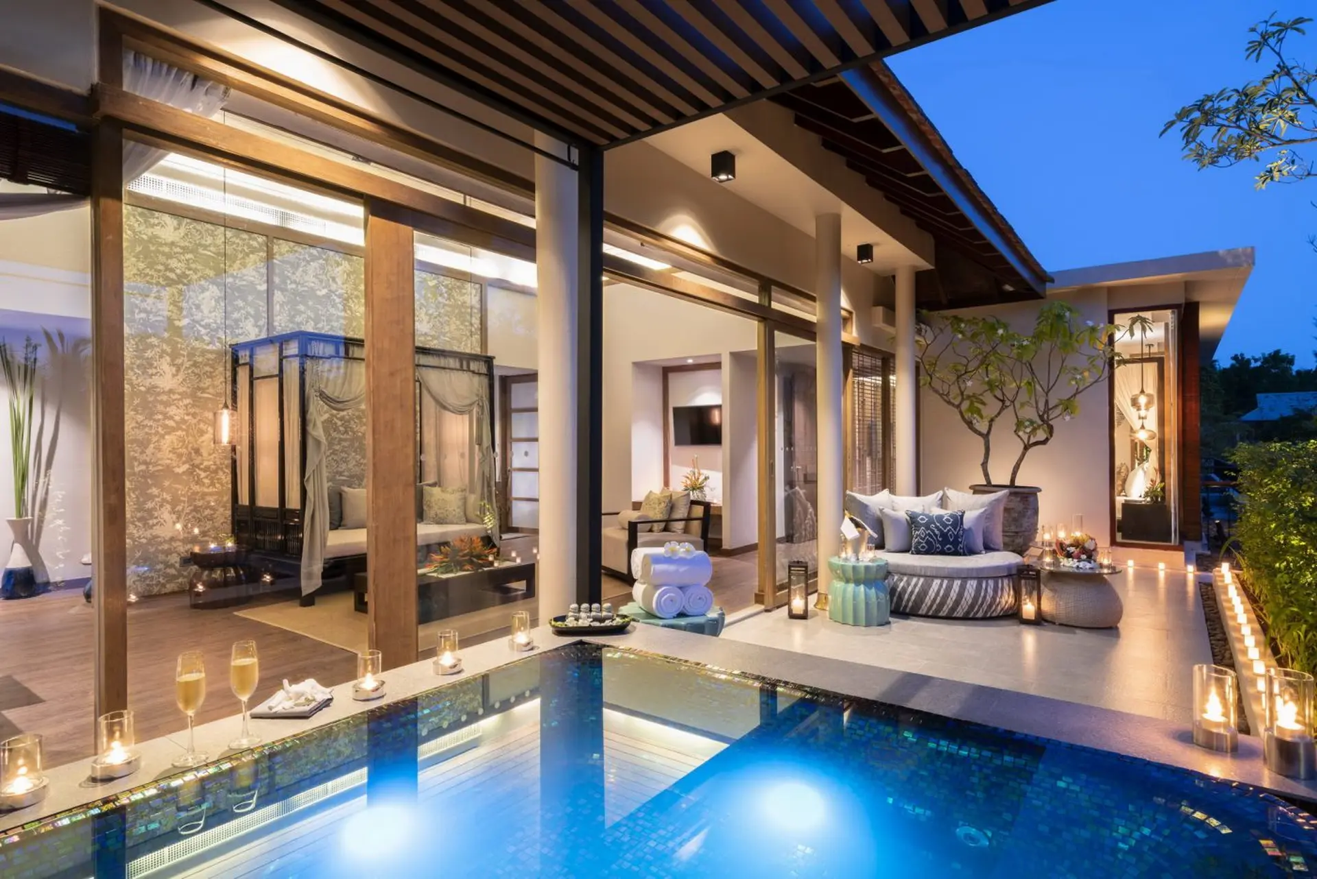 Pool Villa på The Sarojin, Khao Lak i Thailand