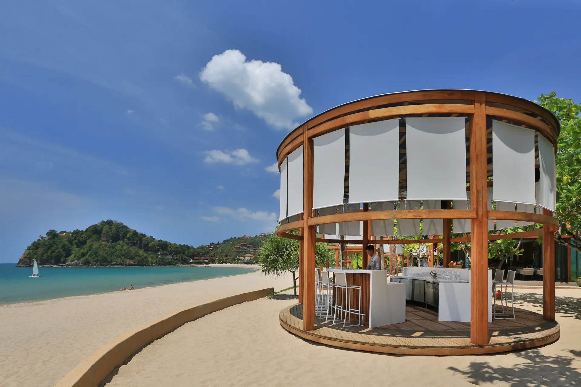 Strandbar på Koh Lanta i Thailand