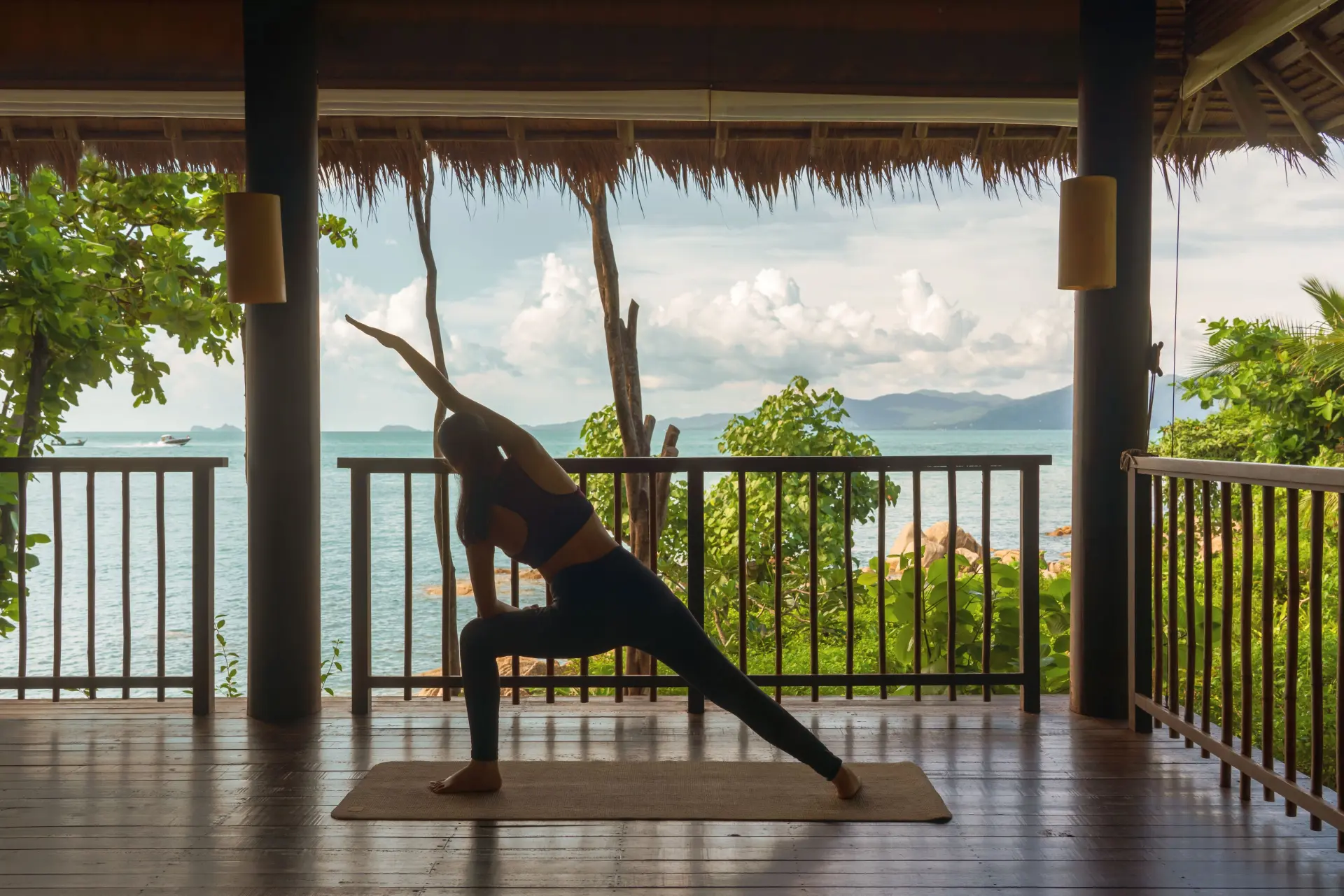 Yoga med udsigt på Six Senses Koh Samui, Thailand