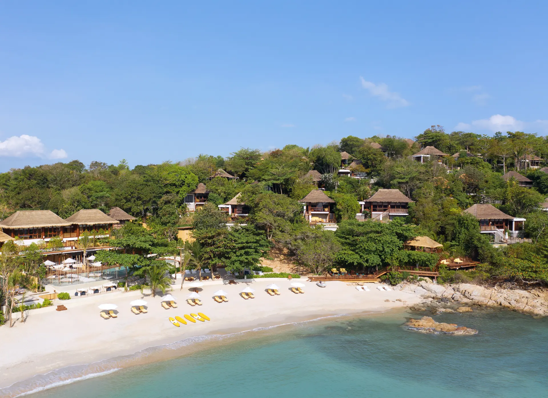 Stranden ved Six Senses Koh Samui, Thailand