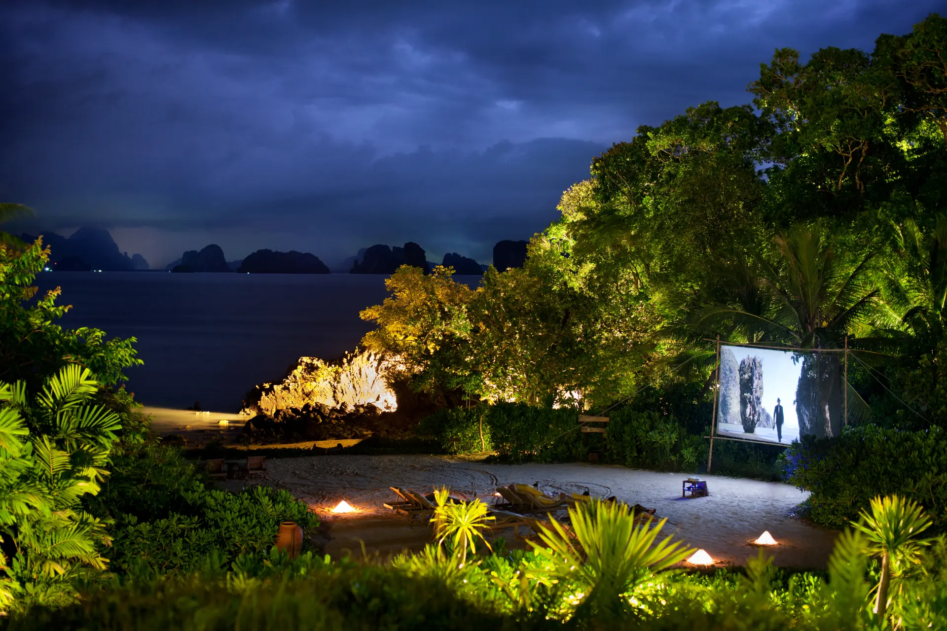 Biografen Cinema Paradiso på Six Senses Yao Noi, Thailand