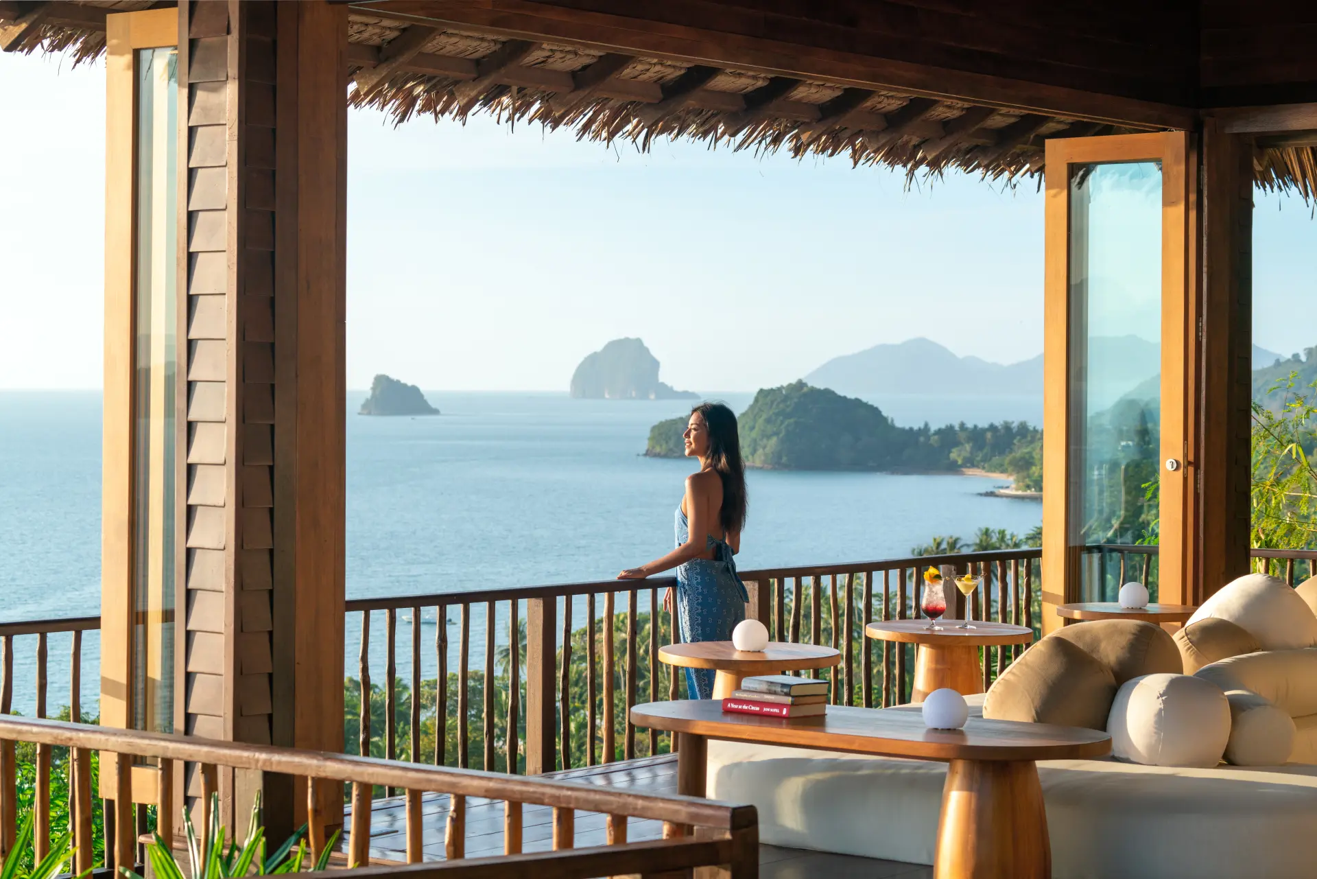 The Hilltop Bar og Lounge på Six Senses Yao Noi, Thailand