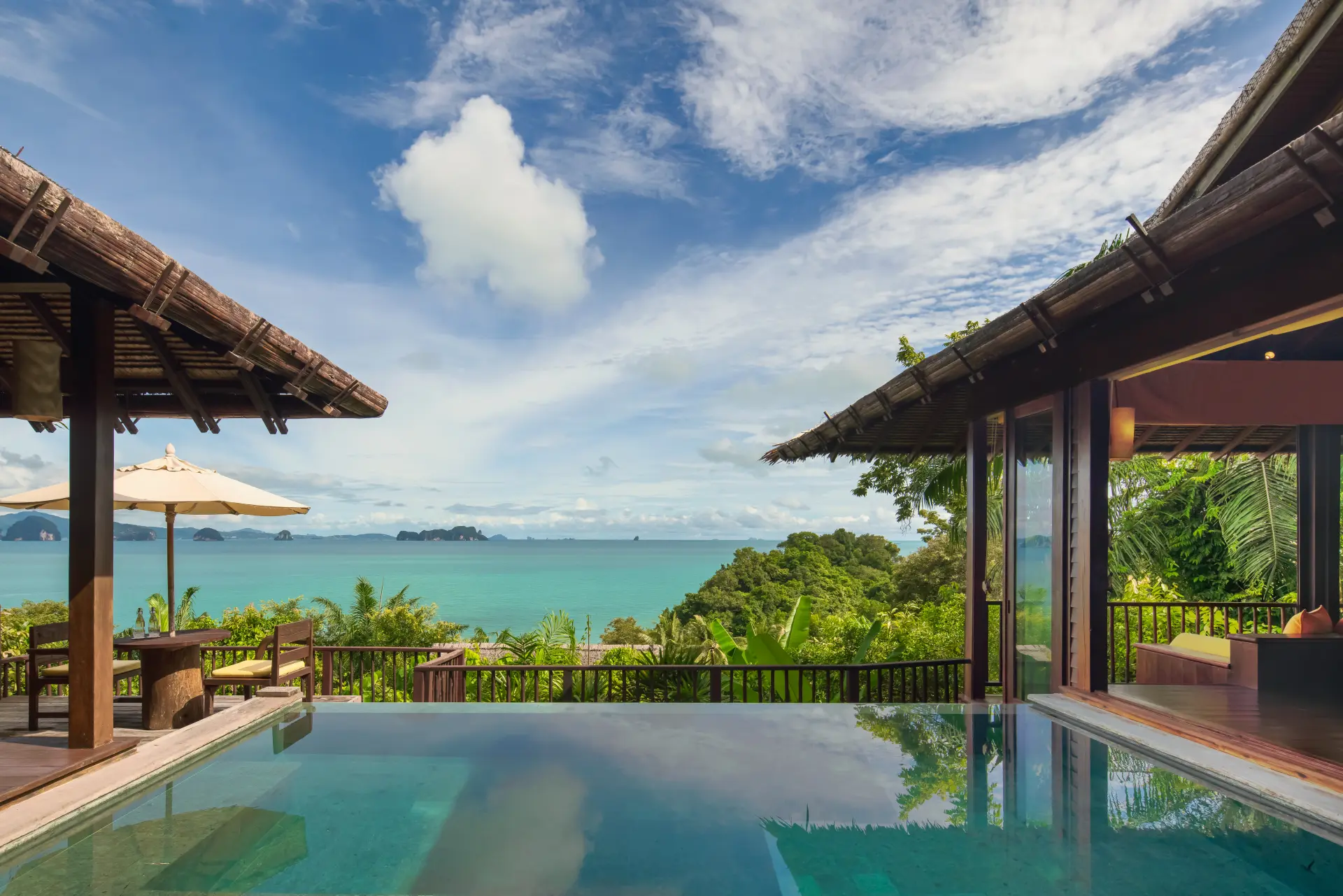 Udsigten fra en villa på Six Senses Yao Noi, Thailand