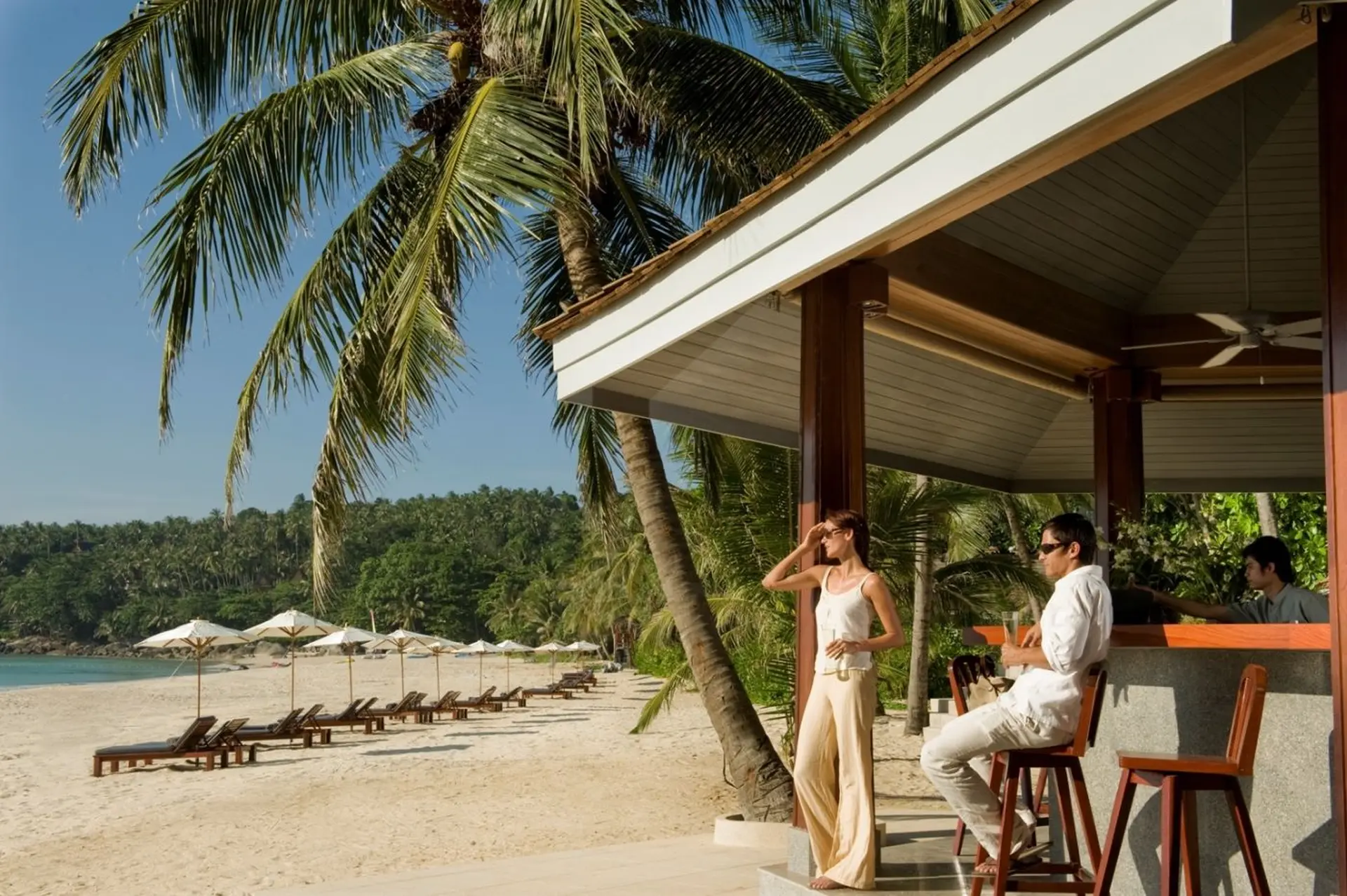 Beach Bar på The Surin Phuket i Thailand