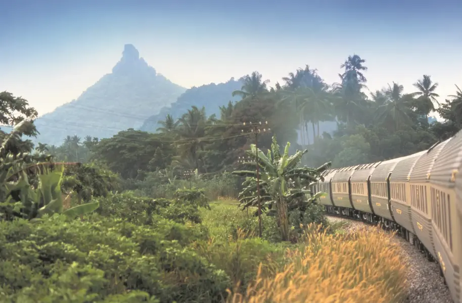 Landskab set fra Eastern Oriental Express, A Belmond Train, Togrejser, Asien
