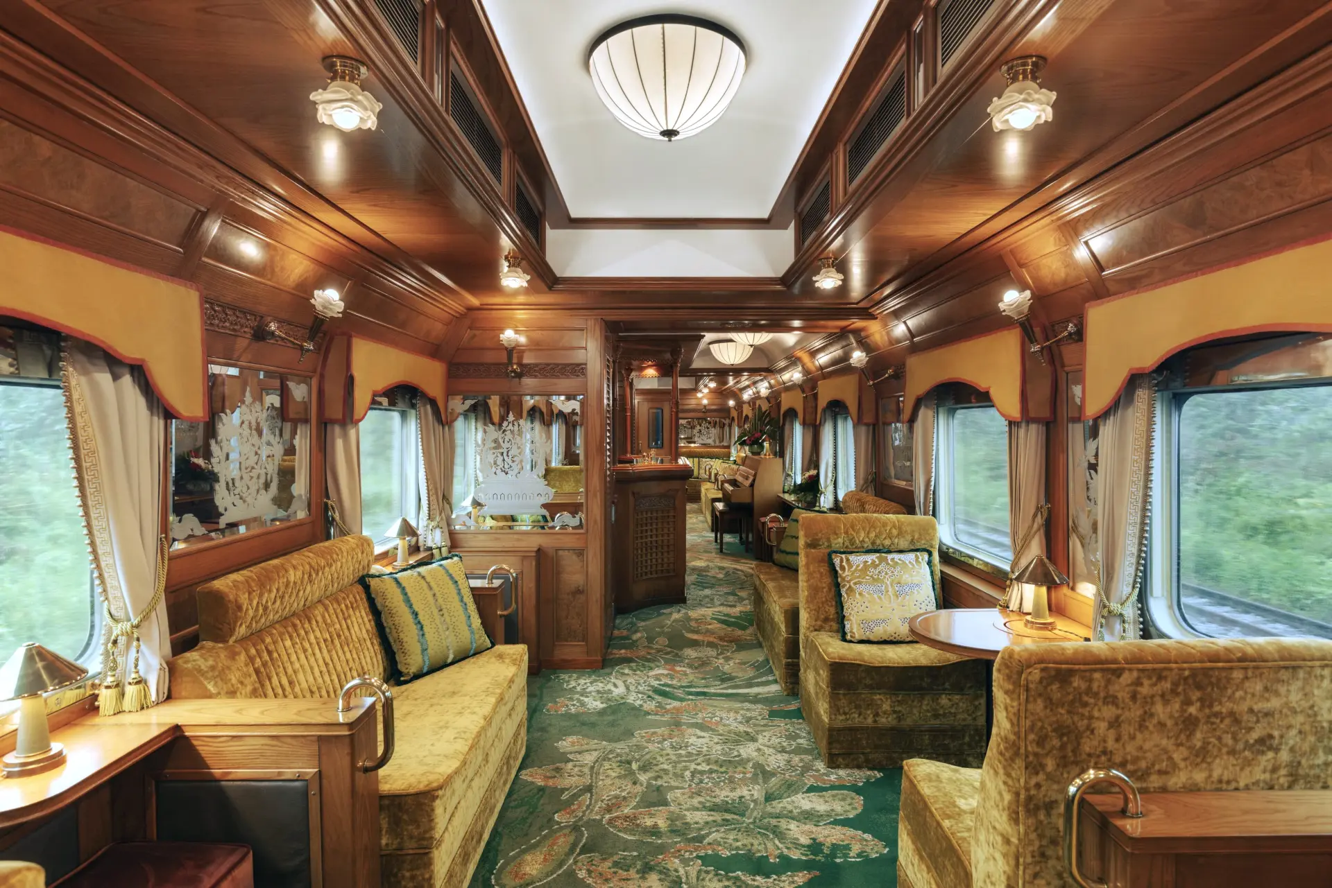 Lounge i Eastern Oriental Express, A Belmond Train, Togrejser, Asien