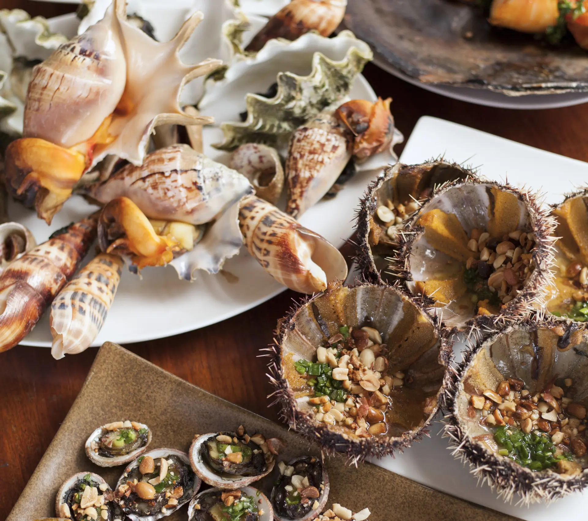 Seafood BBQ på Amanoi i Vietnam