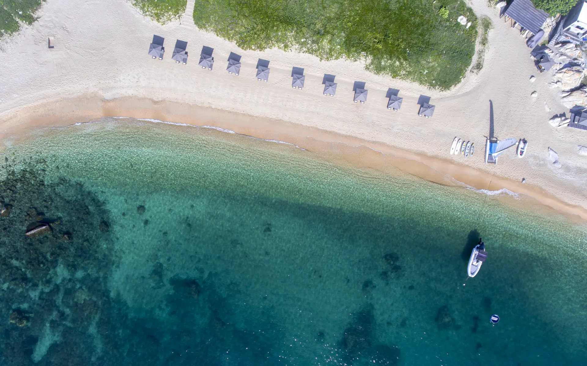Stranden på Amanoi i Vietnam