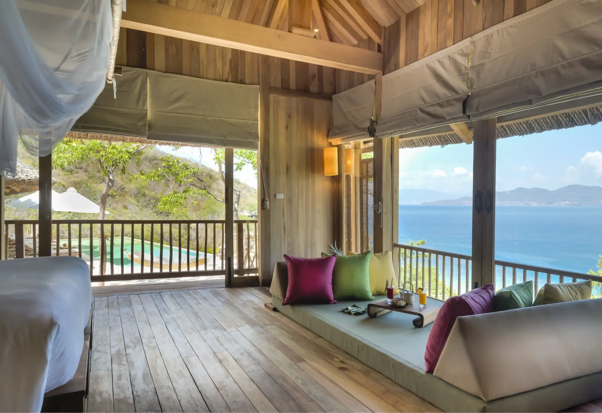 Hiltop Reserve master soveværelse på Six Senses Nihn Van Bay i Vietnam