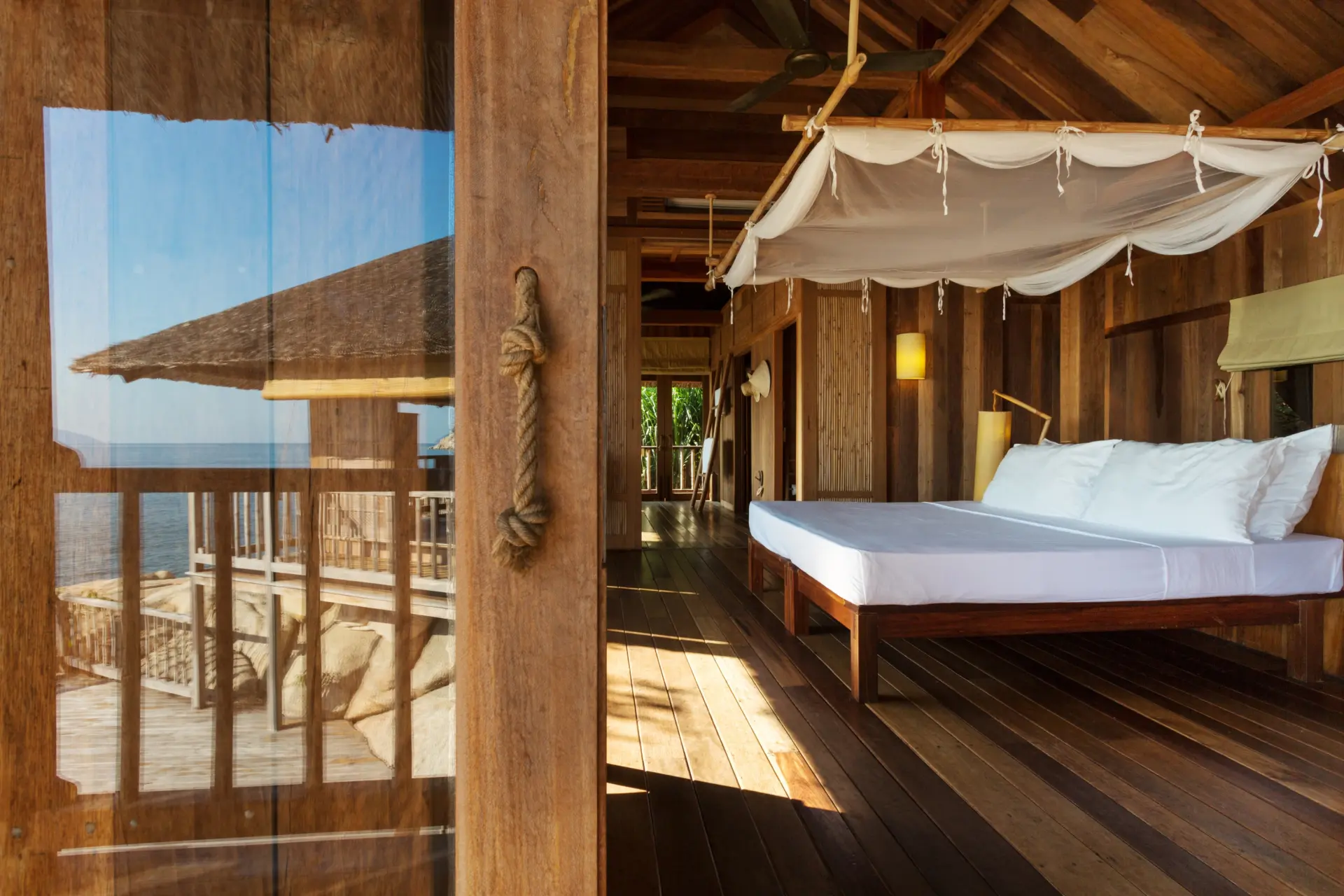 Rock Villa soveværelse på Six Senses Nihn Van Bay i Vietnam