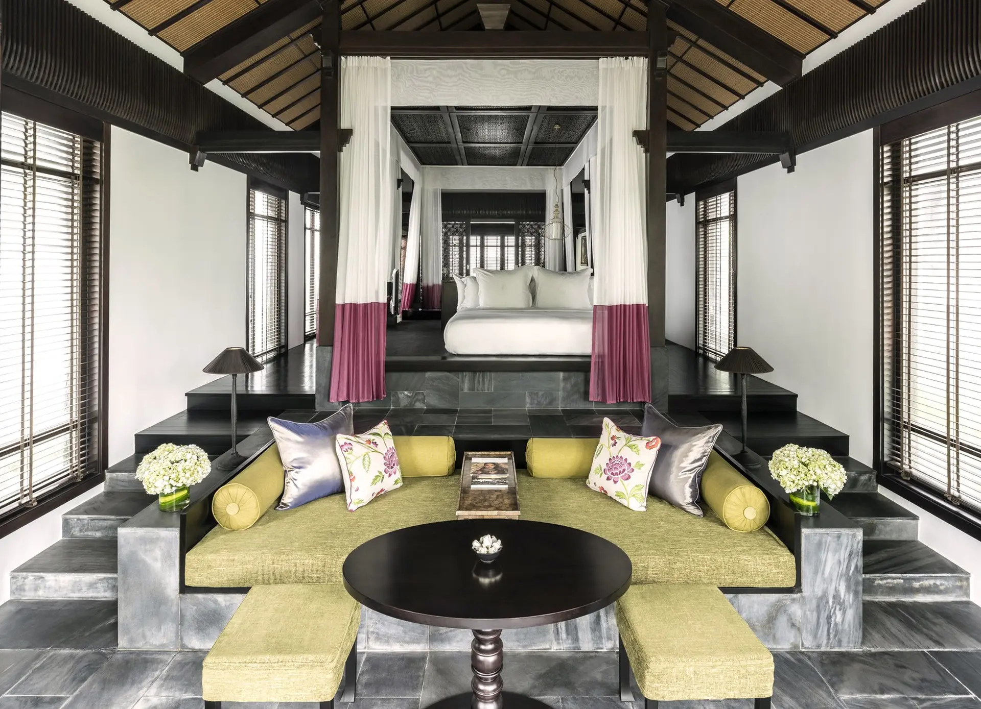 Soveværelse på Four Seasons The Nam Hai i Vietnam